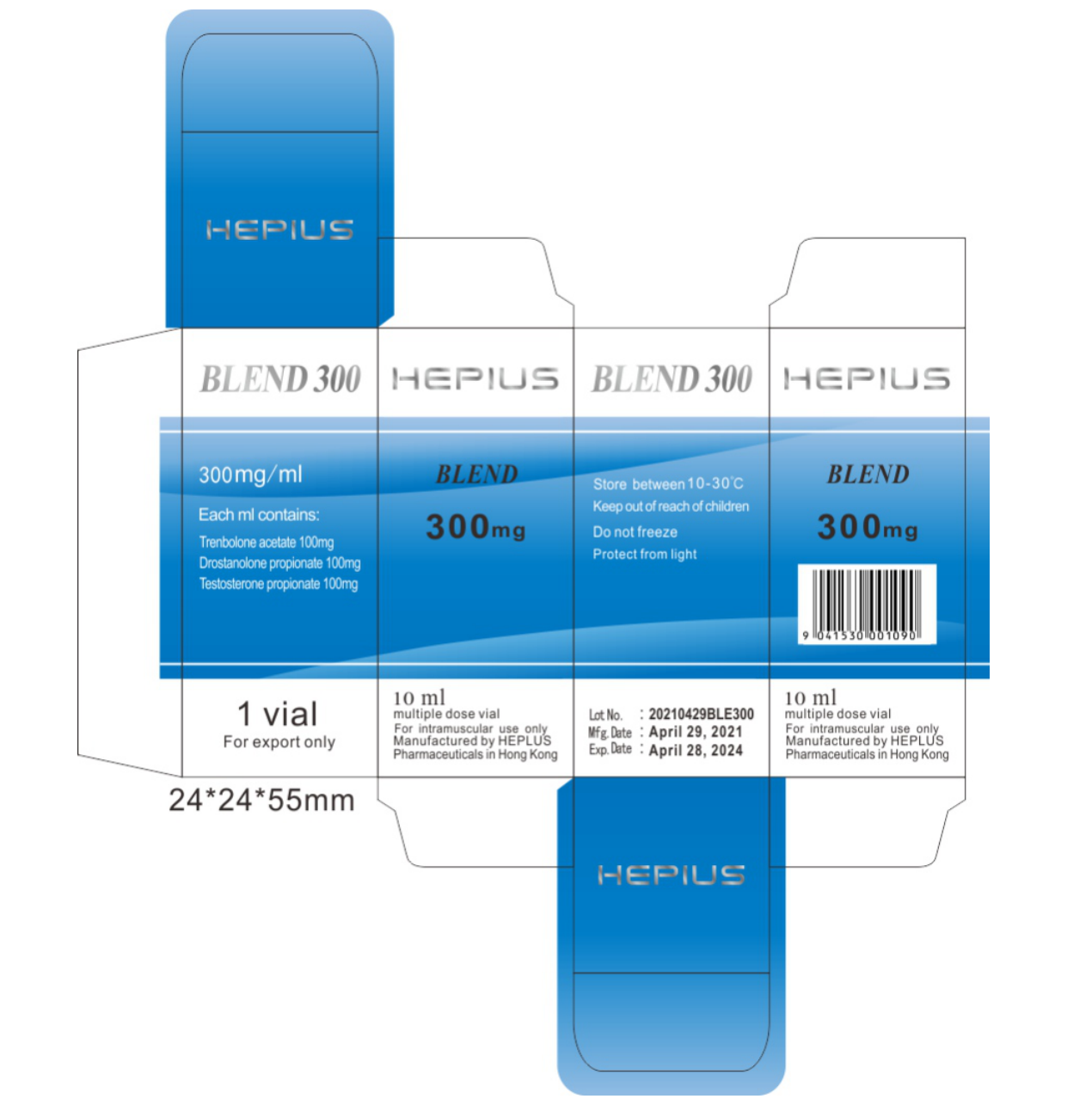 BLEND 300     300mg/ml, 10 ml,     混合物300mg